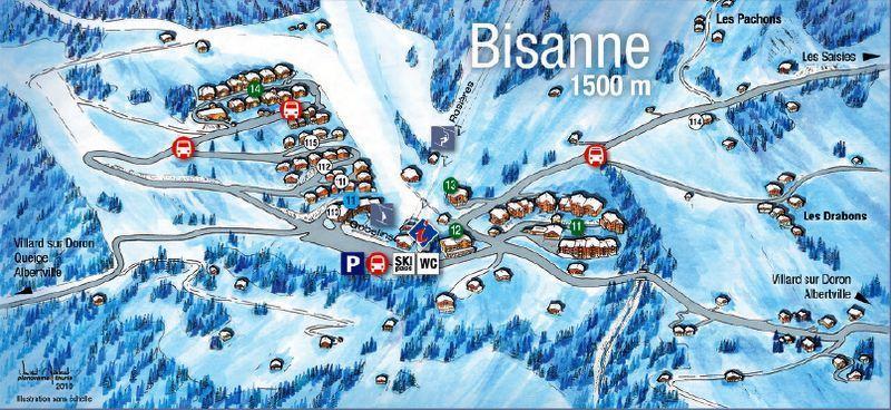 Holiday in mountain resort Les Alpages de Bisanne G - Les Saisies - Plan