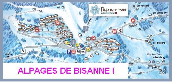 Каникулы в горах Les Alpages de Bisanne I - Les Saisies - план