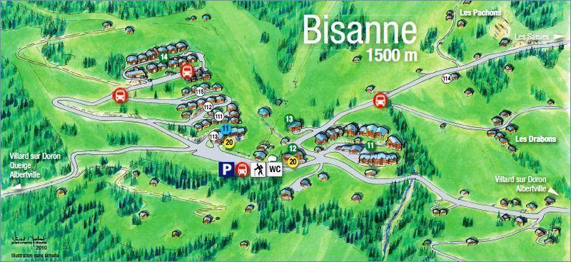 Holiday in mountain resort Les Alpages de Bisanne I - Les Saisies - Plan