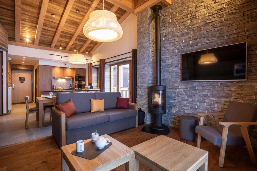 Holiday in mountain resort 5 room apartment 8-10 people - Les Balcons Platinium Val Cenis - Val Cenis - Living room