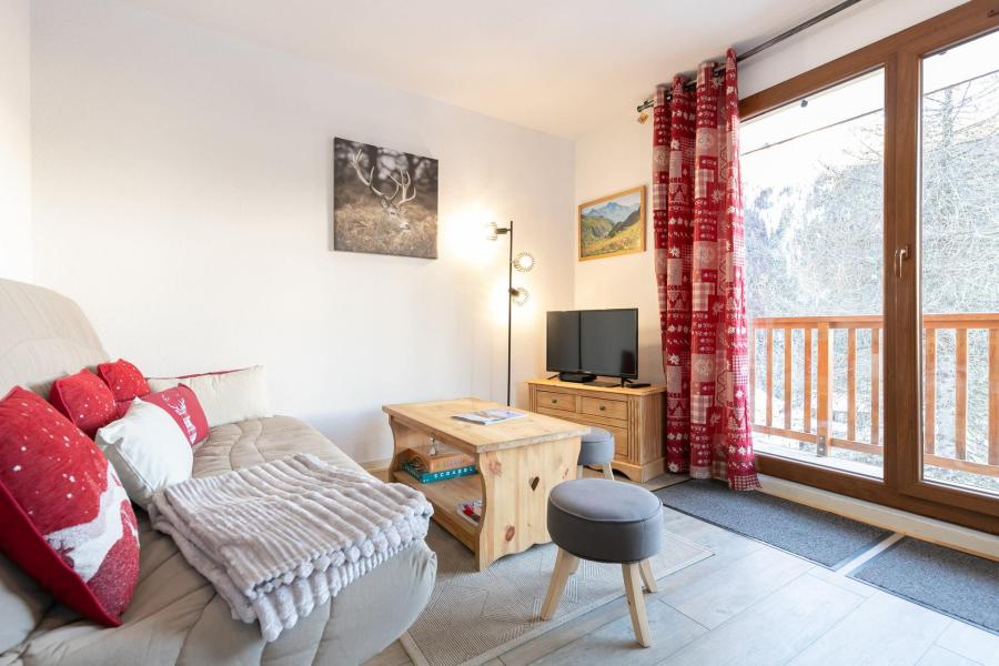 Holiday in mountain resort 3 room apartment cabin 4-6 people () (A3) - Les Chalets d'Arrondaz - Valfréjus - Living room