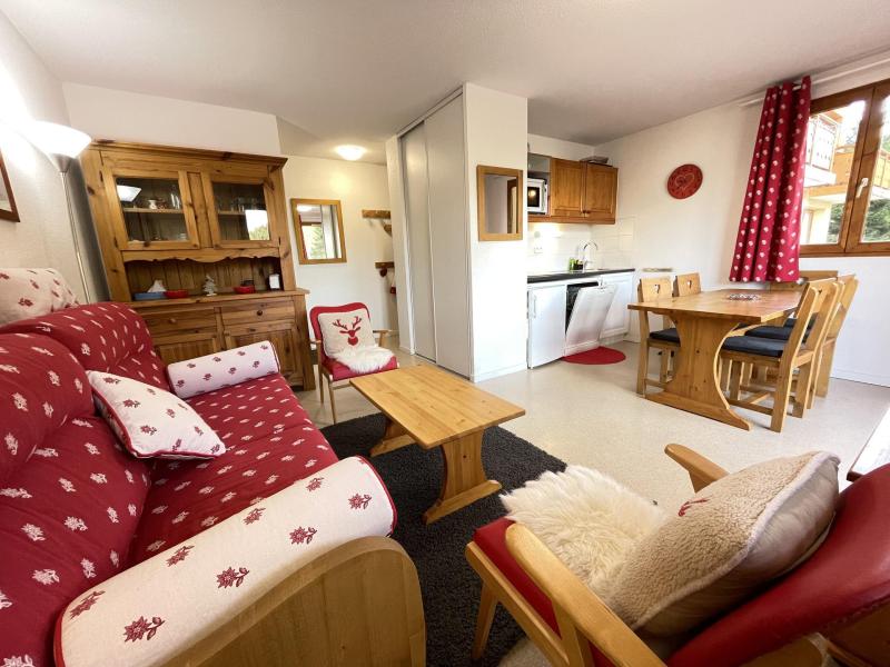 Vakantie in de bergen Appartement 3 kamers 6 personen (G12) - Les Chalets d'Arrondaz - Valfréjus - Woonkamer
