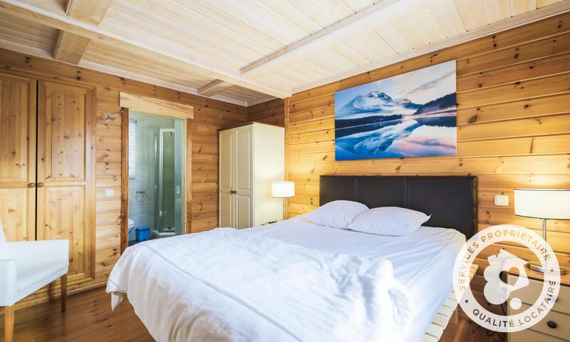 Ski verhuur Chalet 5 kamers 8 personen (Prestige 110m²) - Les Chalets de Flaine Hameau - Maeva Home - Flaine - Uitschuif bank-bed