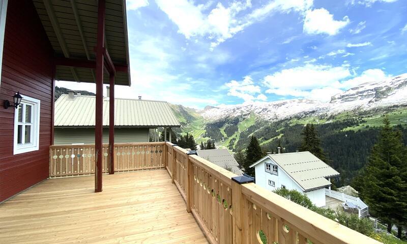 Skiverleih 3 Zimmer Chalet für 8 Personen (Confort 70m²) - Les Chalets de Flaine Hameau - Maeva Home - Flaine - Draußen im Sommer