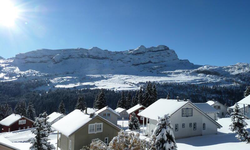 Urlaub in den Bergen 5 Zimmer Chalet für 8 Personen (Sélection 110m²) - Les Chalets de Flaine Hameau - MH - Flaine - Draußen im Sommer