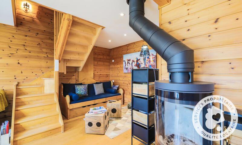 Vacances en montagne Chalet 4 pièces 6 personnes (Prestige 70m²) - Les Chalets de Flaine Hameau - MH - Flaine - Poêle à bois