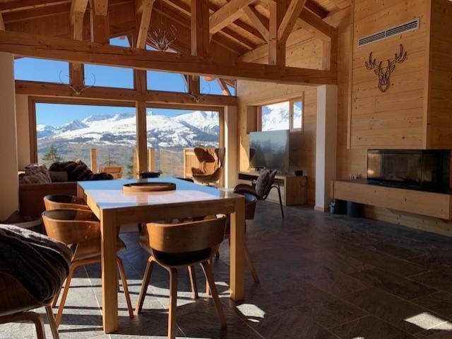 Urlaub in den Bergen  (Chalet des Cerfs) - Les Chalets de la Croisette - Les Arcs - Wohnzimmer