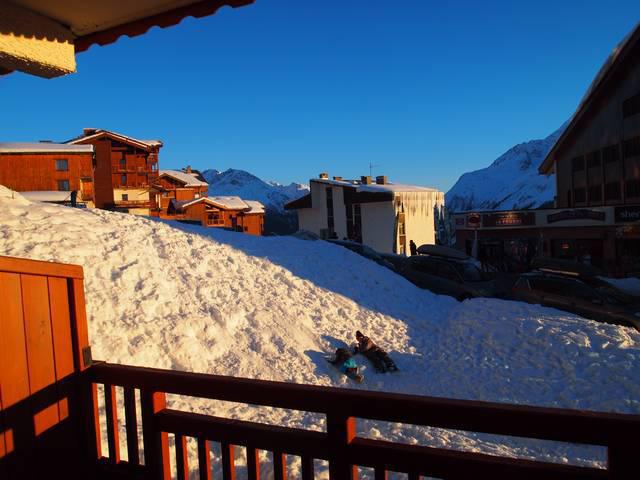 Vakantie in de bergen Studio bergnis 4 personen (7D) - Les Chalets de la Rosière - La Rosière - Terras