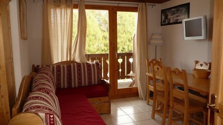 Urlaub in den Bergen 3-Zimmer-Appartment für 6 Personen (B21) - Les Chalets de Montalbert - Montalbert - Wohnzimmer