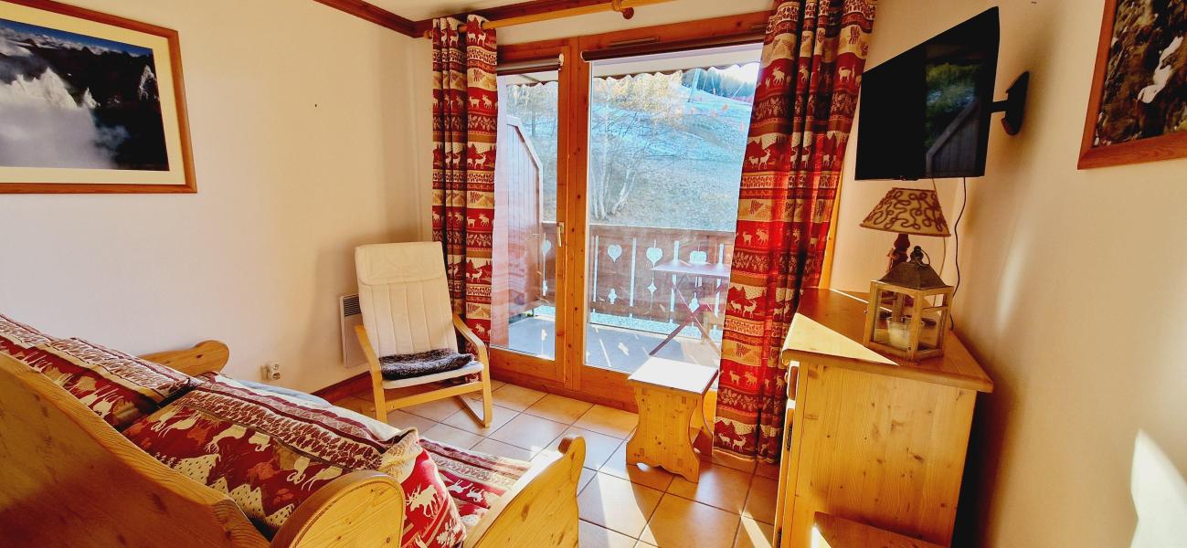 Vakantie in de bergen Appartement 2 kabine kamers 4 personen (15B) - Les Chalets de MTB - Montalbert - Woonkamer