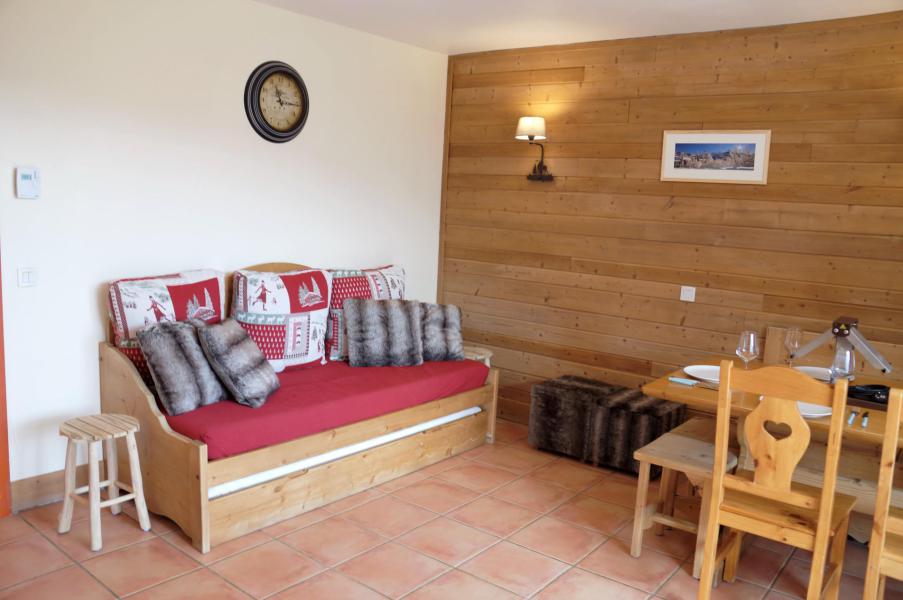 Vakantie in de bergen Appartement 3 kamers bergnis 8 personen (E03) - Les Chalets de Praroustan - Pra Loup - Woonkamer