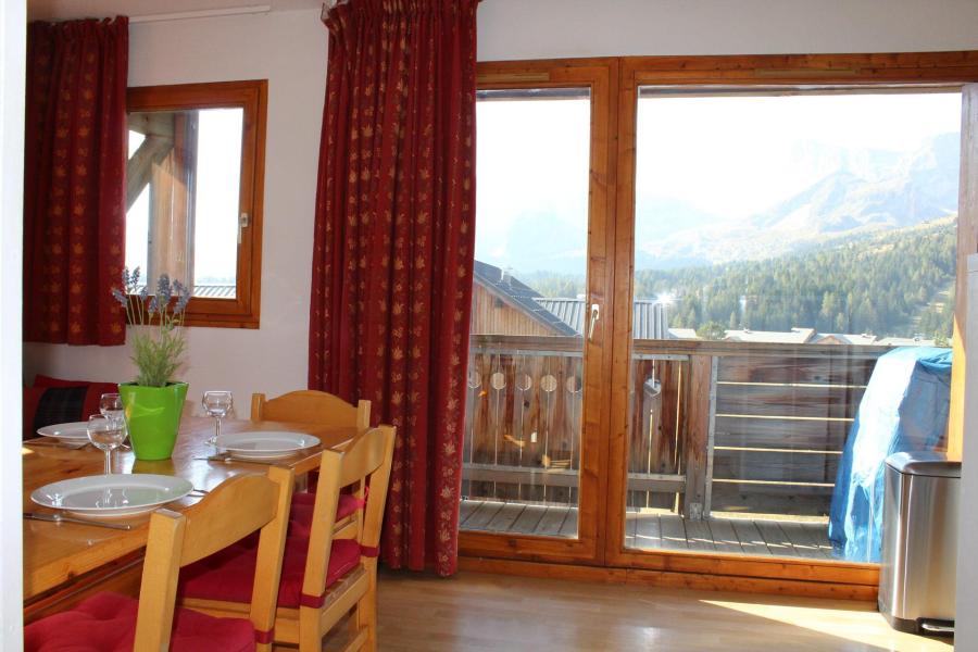 Vakantie in de bergen Appartement 3 kamers 6 personen (AN43) - Les Chalets de SuperD Ancolie - Superdévoluy - Woonkamer