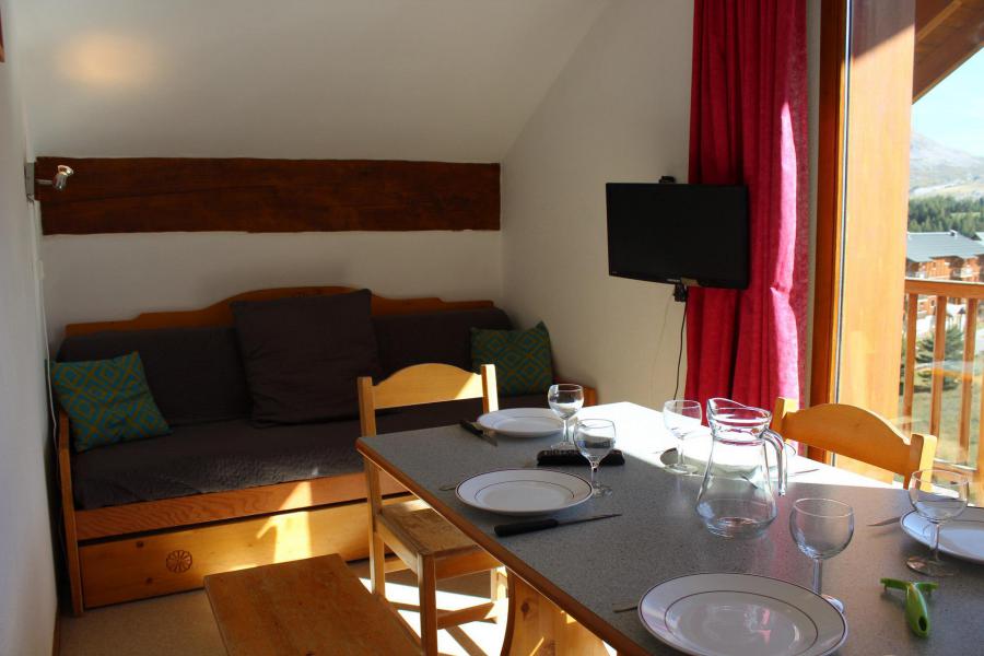 Holiday in mountain resort 3 room apartment 6 people (CB43) - Les Chalets de SuperD Chardon Bleu - Superdévoluy - Living room