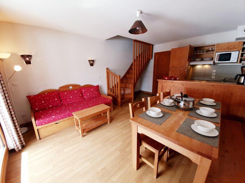 Holiday in mountain resort 3 room duplex apartment 6 people (B41) - Les Chalets des Rennes - Vars - Living room