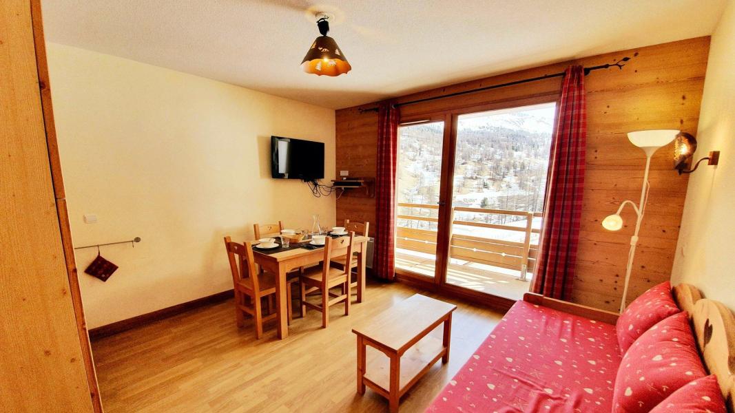 Vakantie in de bergen Appartement 2 kamers 4 personen (D32) - Les Chalets des Rennes - Vars - Woonkamer