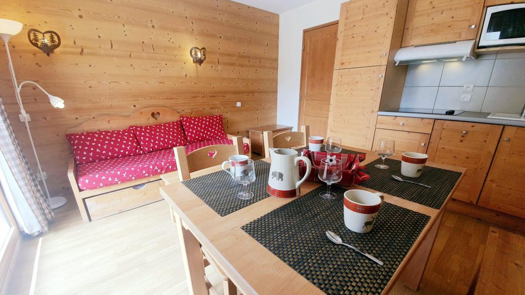 Vakantie in de bergen Appartement 2 kamers 4 personen (G12) - Les Chalets des Rennes - Vars - Woonkamer