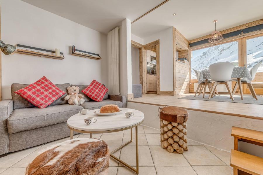 Urlaub in den Bergen 2-Zimmer-Berghütte für 5 Personen (6P) - Les Chalets du Golf - Tignes - Wohnzimmer