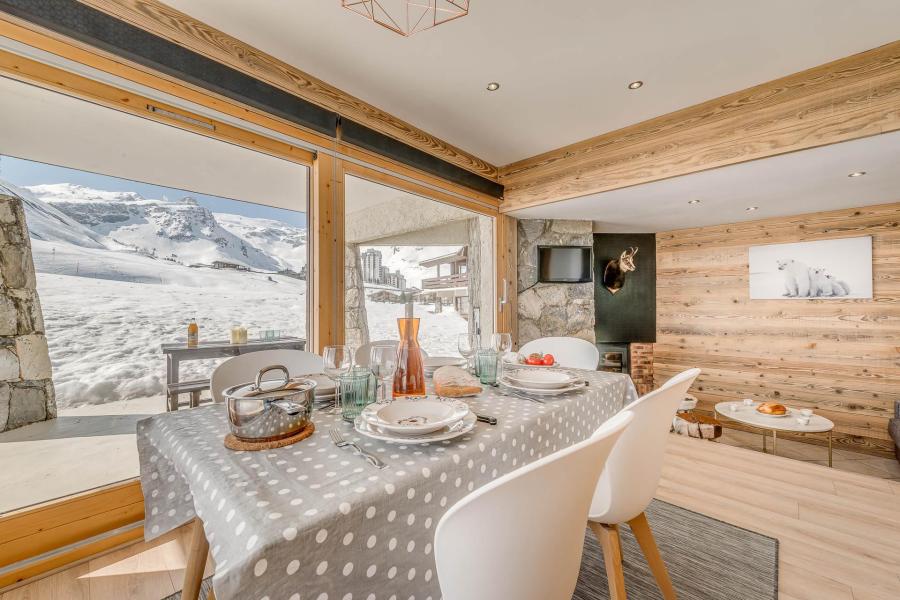 Urlaub in den Bergen 2-Zimmer-Berghütte für 5 Personen (6P) - Les Chalets du Golf - Tignes - Wohnzimmer