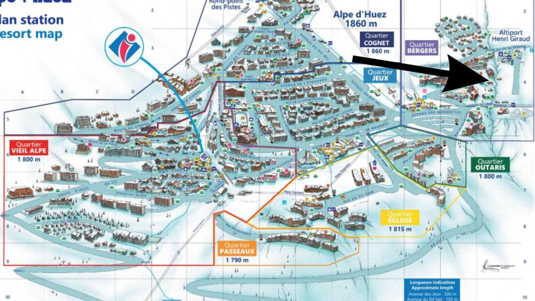 Wakacje w górach Apartament duplex 5 pokojowy 9 osób (A303) - Les Chalets du Golf - Alpe d'Huez - Plan