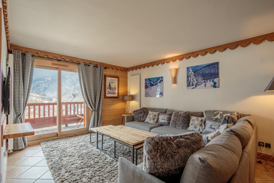 Urlaub in den Bergen 4-Zimmer-Appartment für 8 Personen (B01) - Les Chalets du Gypse - Saint Martin de Belleville - Wohnzimmer