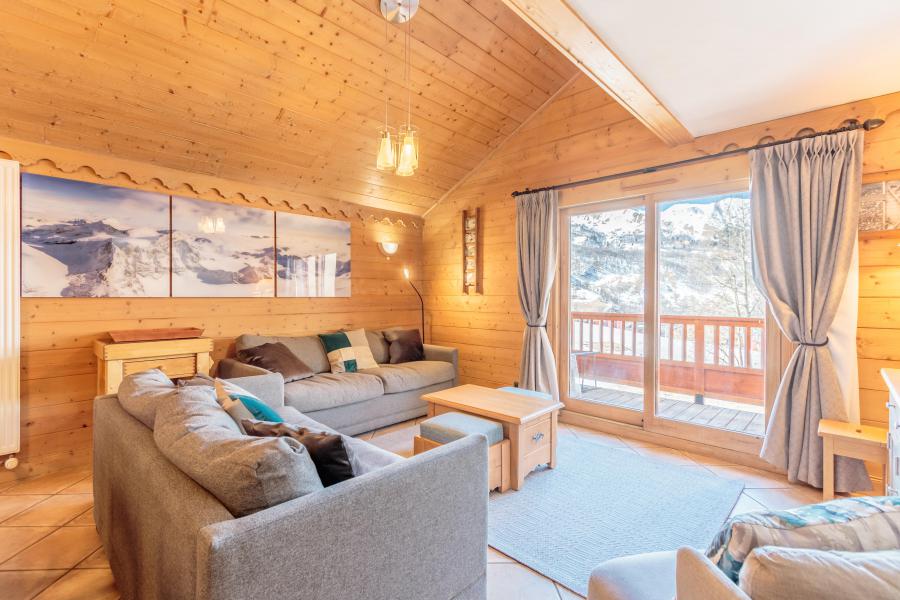 Urlaub in den Bergen 4-Zimmer-Appartment für 8 Personen (C10) - Les Chalets du Gypse - Saint Martin de Belleville - Wohnzimmer