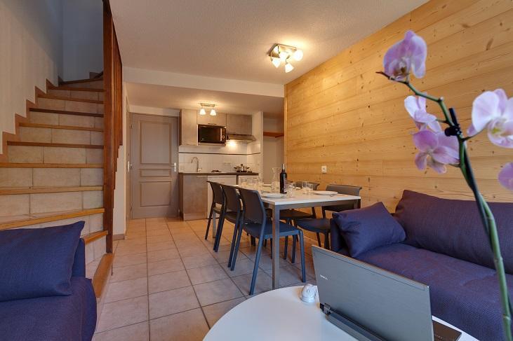 Urlaub in den Bergen Duplex Wohnung 3 Zimmer 6 Personnen (32) - Les Chalets du Jardin Alpin - Serre Chevalier - Wohnzimmer