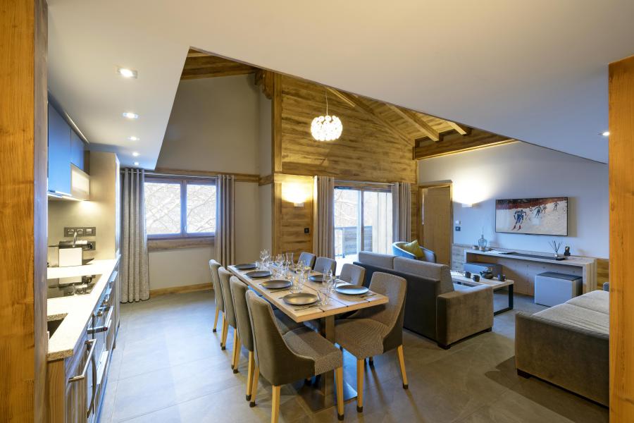 Holiday in mountain resort 4 room apartment 8 people - Les Chalets Eléna - Les Houches - Living room