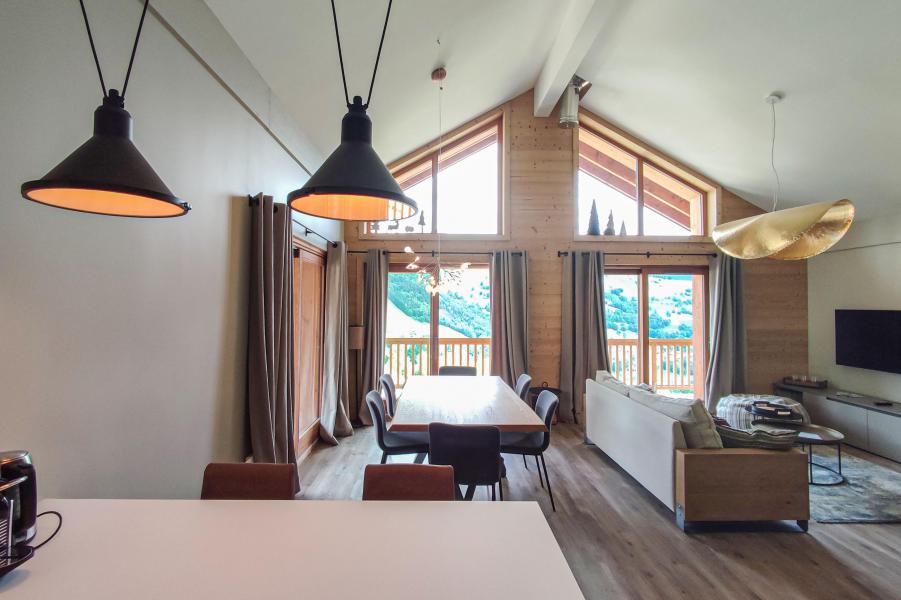Holiday in mountain resort 4 room duplex chalet 6 people (Laurentide) - Les Chalets Lumi - Valmorel - Living room