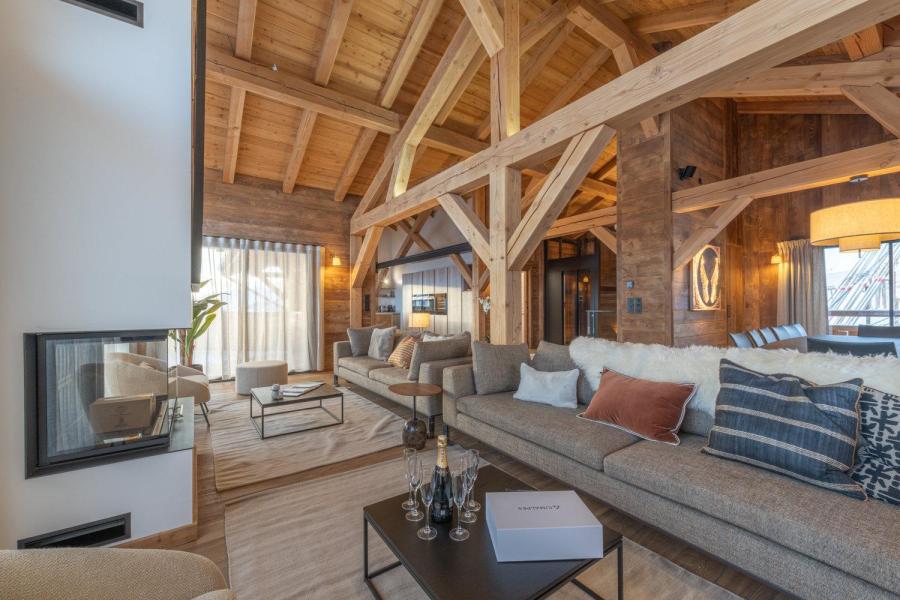 Holiday in mountain resort 6 room chalet 12 people (Torino) - Les Coteaux de l'Altiport II - Alpe d'Huez - Living room