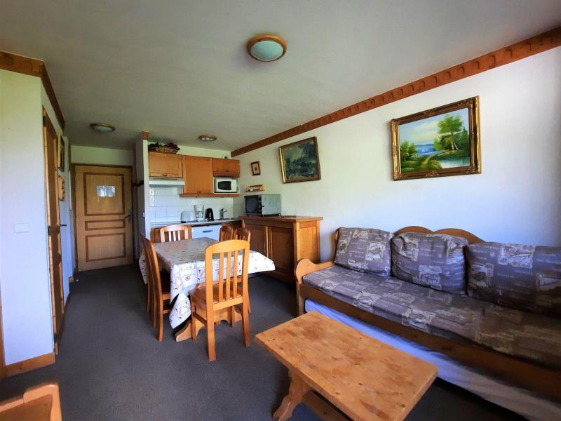 Vakantie in de bergen Appartement 2 kabine kamers 4-6 personen (102) - Les Côtes d'Or Chalet Argentière - Les Menuires - Woonkamer