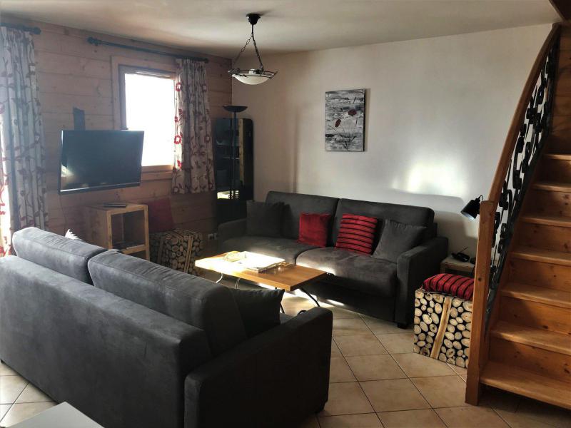 Vakantie in de bergen Appartement duplex 4 kamers 8-10 personen (342) - Les Côtes d'Or Chalet Courmayeur - Les Menuires - Woonkamer