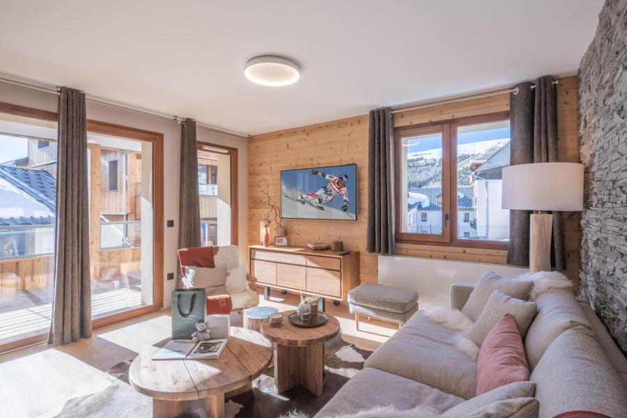 Urlaub in den Bergen 3-Zimmer-Appartment für 5 Personen (A101) - Les Fermes de l'Alpe - A - Alpe d'Huez - Wohnzimmer