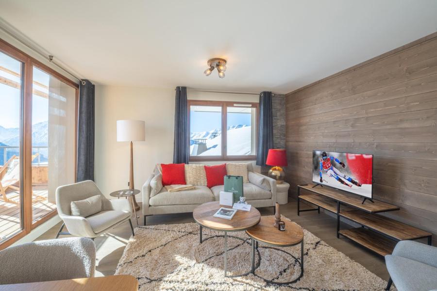 Vakantie in de bergen Appartement 3 kamers 6 personen (A203) - Les Fermes de l'Alpe - A - Alpe d'Huez - Woonkamer