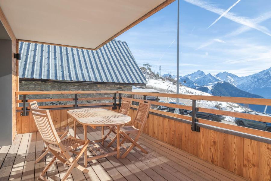 Vakantie in de bergen Appartement 2 kamers bergnis 4 personen (B001) - Les Fermes de l'Alpe - B - Alpe d'Huez - Balkon