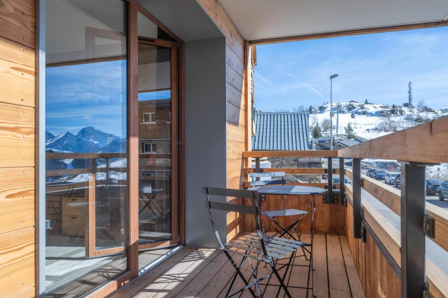 Urlaub in den Bergen 2-Zimmer-Berghütte für 4 Personen (C103) - Les Fermes de l'Alpe - C - Alpe d'Huez - Balkon