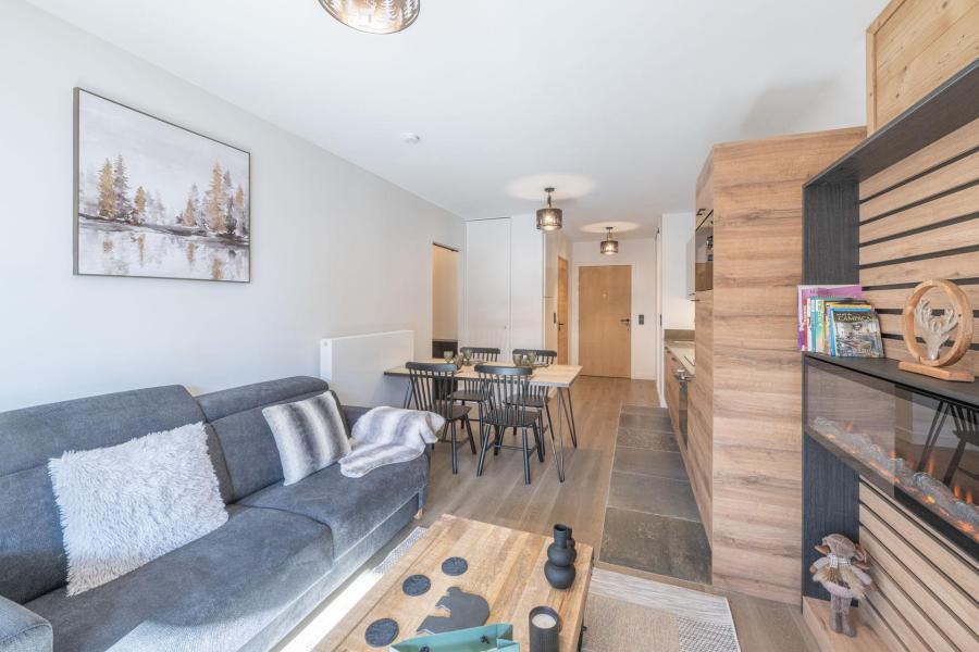 Vakantie in de bergen Appartement 2 kamers bergnis 4 personen (C103) - Les Fermes de l'Alpe - C - Alpe d'Huez - Woonkamer