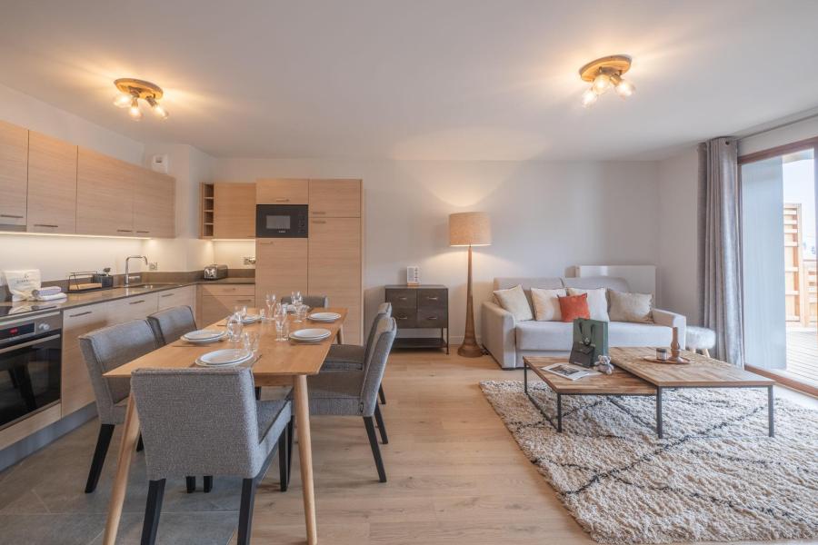 Vakantie in de bergen Appartement 3 kabine kamers 6 personen (C102) - Les Fermes de l'Alpe - C - Alpe d'Huez - Woonkamer