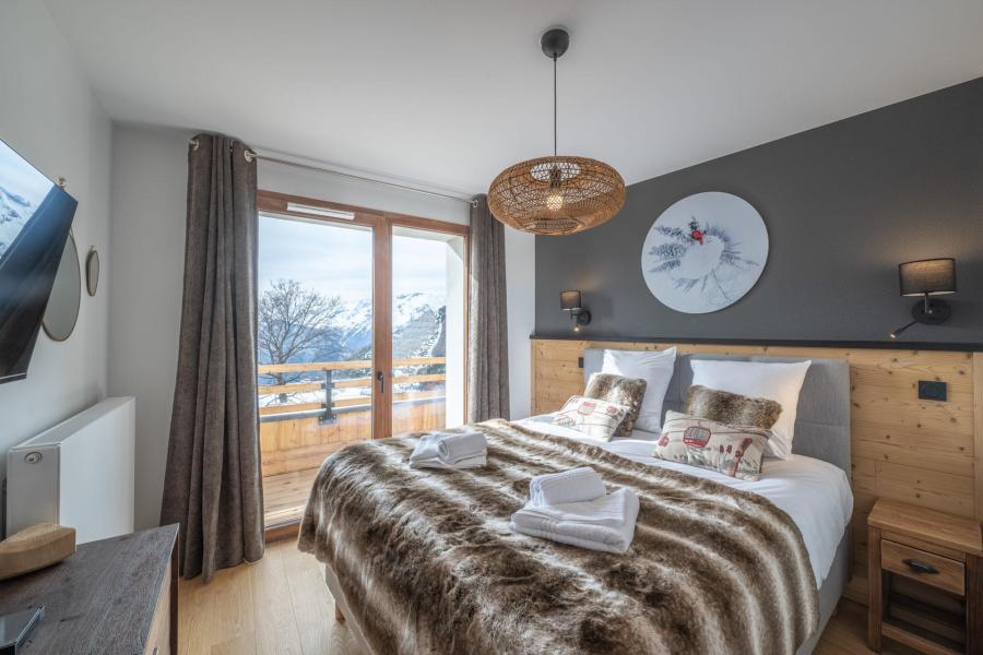 Urlaub in den Bergen 3-Zimmer-Holzhütte für 6 Personen (D105) - Les Fermes de l'Alpe - D - Alpe d'Huez - Schlafzimmer