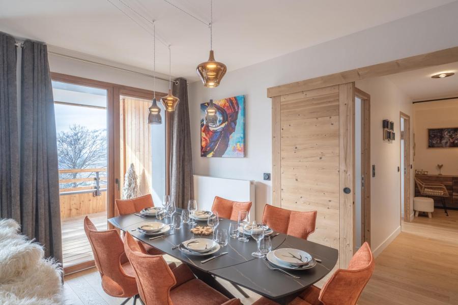 Urlaub in den Bergen 3-Zimmer-Holzhütte für 6 Personen (D105) - Les Fermes de l'Alpe - D - Alpe d'Huez - Wohnzimmer