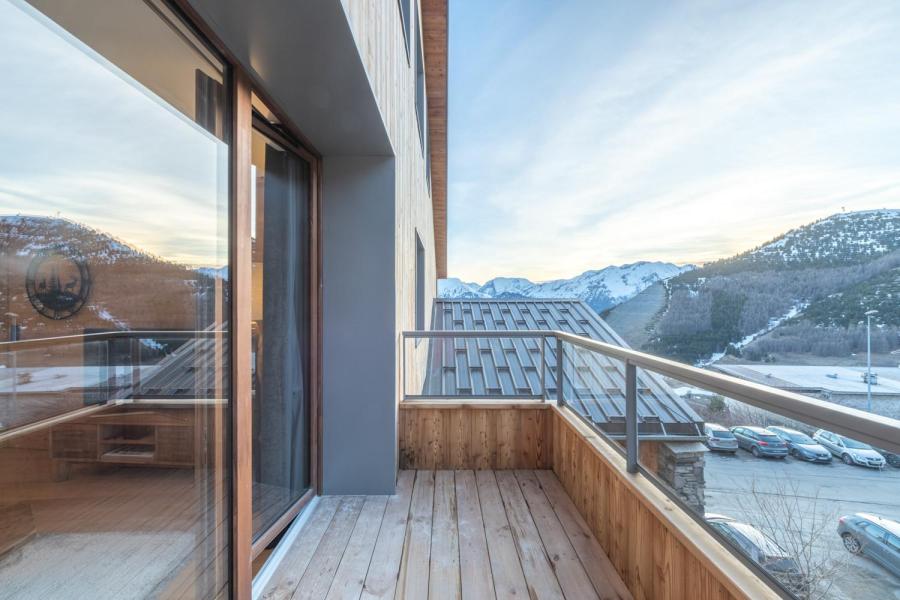 Vacaciones en montaña Apartamento dúplex 4 piezas 6 personas (D301) - Les Fermes de l'Alpe - D - Alpe d'Huez - Balcón