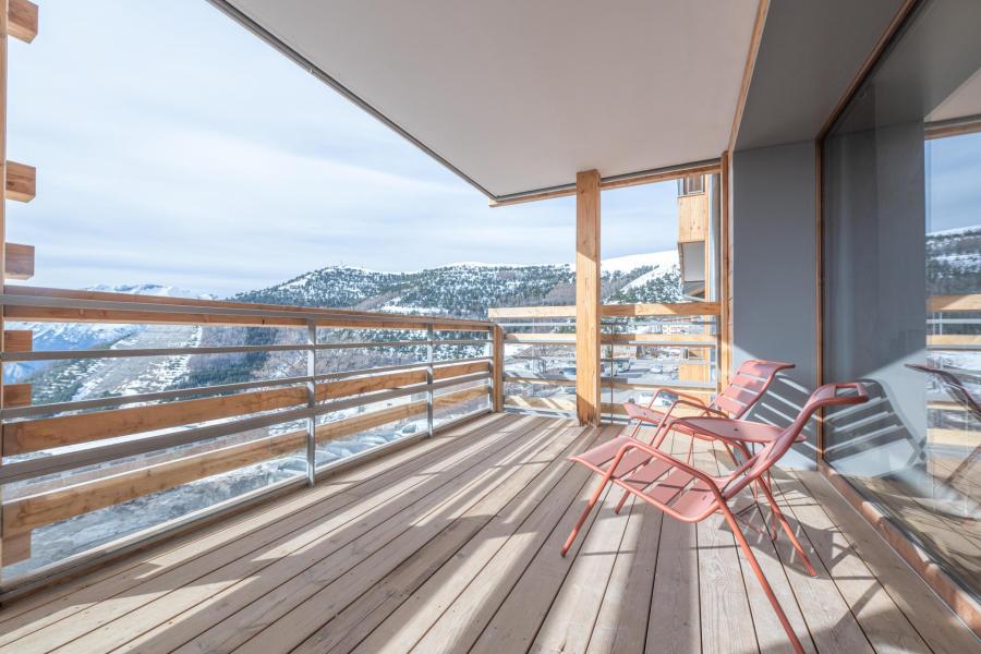 Vakantie in de bergen Appartement 4 kabine kamers 8 personen (D206) - Les Fermes de l'Alpe - D - Alpe d'Huez - Balkon