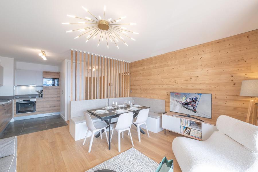 Vakantie in de bergen Appartement 4 kabine kamers 8 personen (D206) - Les Fermes de l'Alpe - D - Alpe d'Huez - Woonkamer