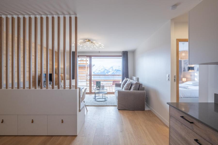 Vakantie in de bergen Appartement 4 kabine kamers 8 personen (D206) - Les Fermes de l'Alpe - D - Alpe d'Huez - Woonkamer