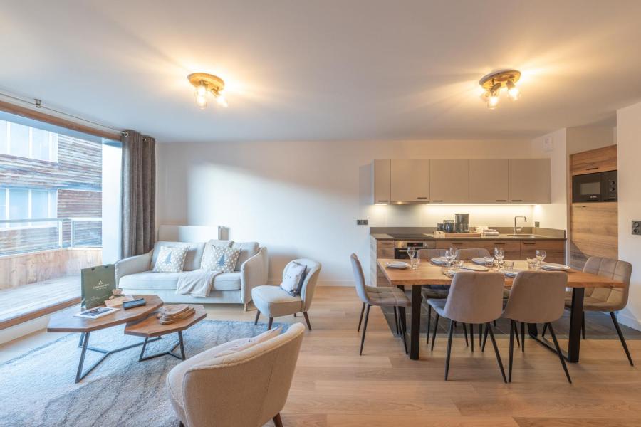 Vakantie in de bergen Appartement duplex 4 kamers 6 personen (D301) - Les Fermes de l'Alpe - D - Alpe d'Huez - Woonkamer