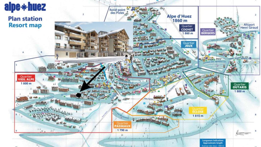 Wakacje w górach Les Fermes de l'Alpe - E - Alpe d'Huez - Plan