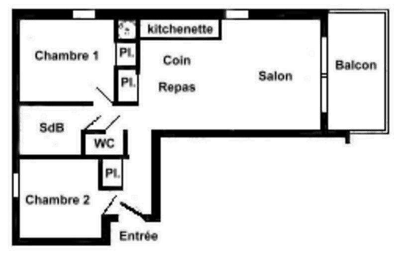 Каникулы в горах Апартаменты 3 комнат 6 чел. (FERJ03) - Les Fermes du Beaufortain J - Les Saisies - квартира