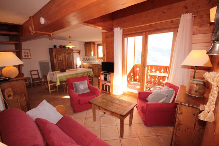 Vacaciones en montaña Apartamento 4 piezas mezzanine para 8 personas (FERJ07) - Les Fermes du Beaufortain J - Les Saisies - Estancia