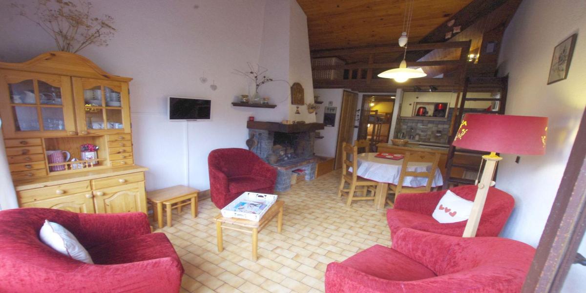 Vakantie in de bergen Appartement 2 kamers mezzanine 6 personen (40) - Les Hauts de Planchamp - Ancoli - Champagny-en-Vanoise - Woonkamer