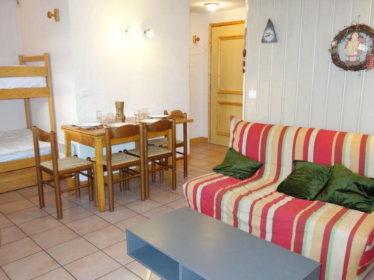 Holiday in mountain resort 2 room apartment 4 people (1) - Les Jardins Alpins - Saint Gervais - Living room