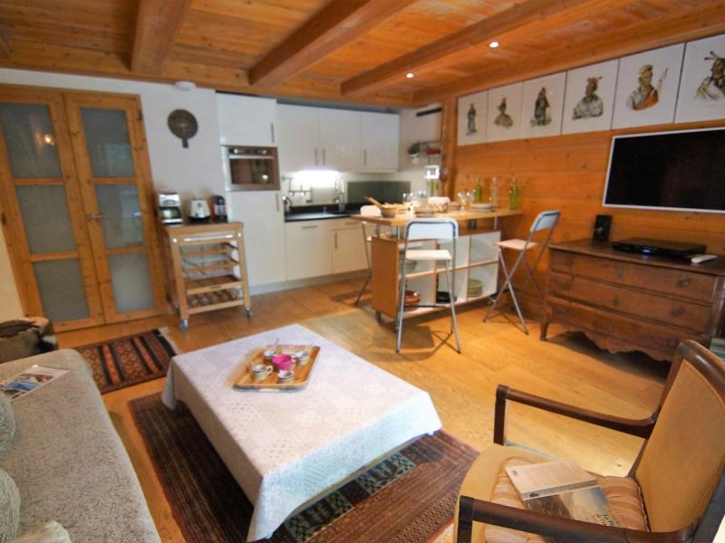 Vakantie in de bergen Appartement 3 kamers 4 personen (1) - Les Jardins de l'Astoria - Chamonix - Woonkamer